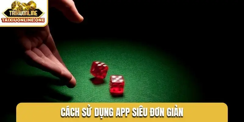 Cách sử dụng app siêu đơn giản